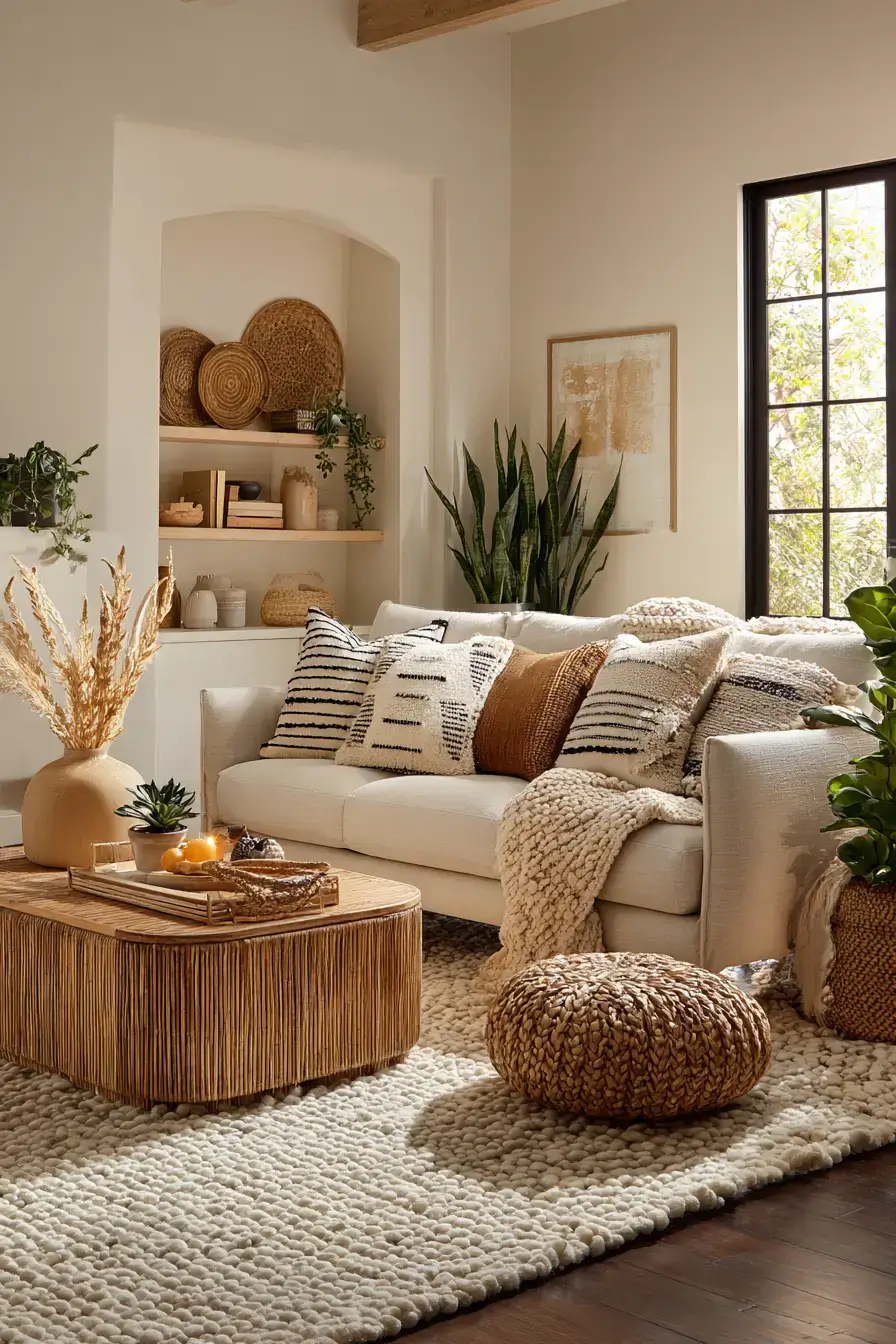 29 Warm Boho Living Room Ideas That Skip the Clichés