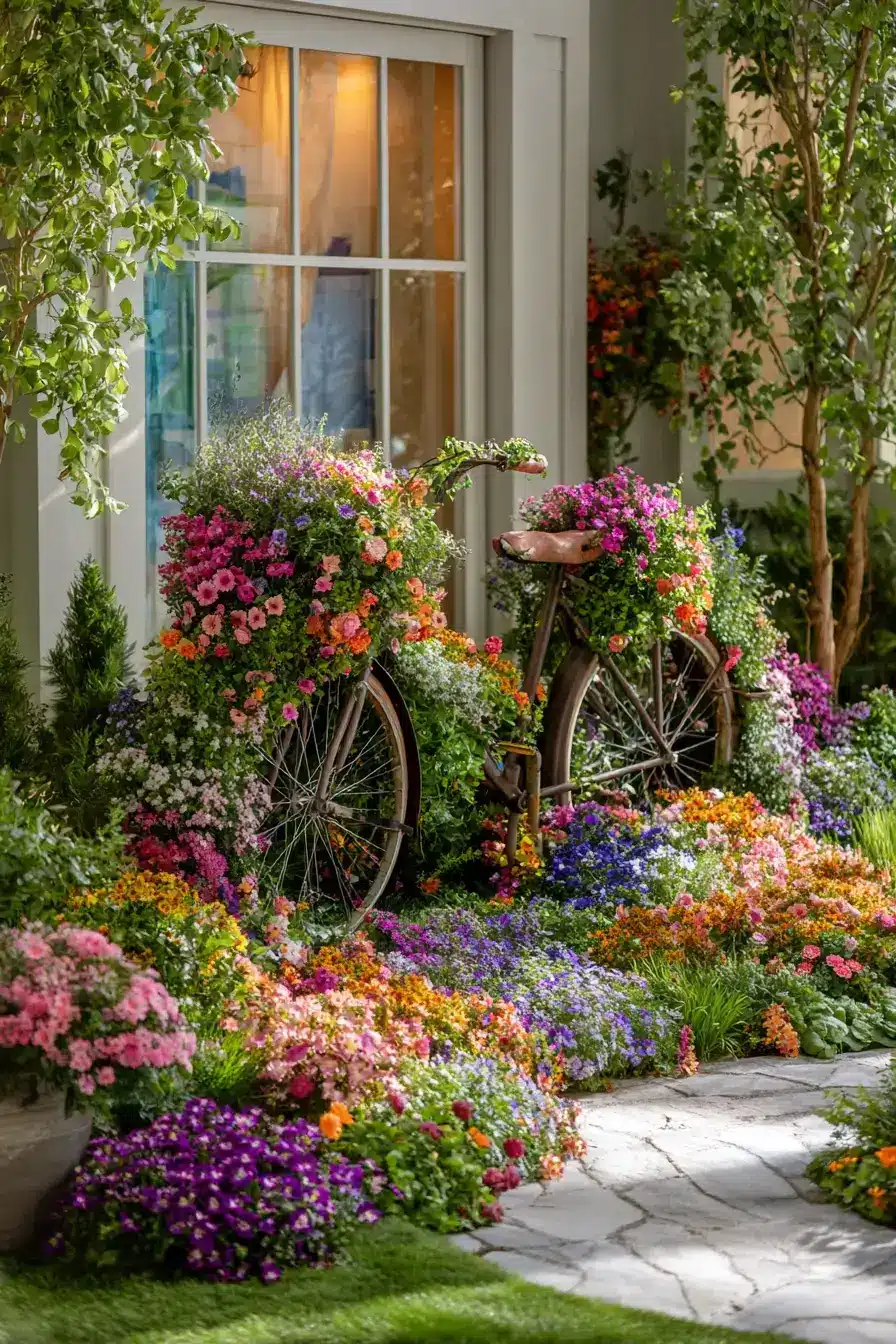 29 Bicycle Yard Decor Ideas for a Front Garden With Charm