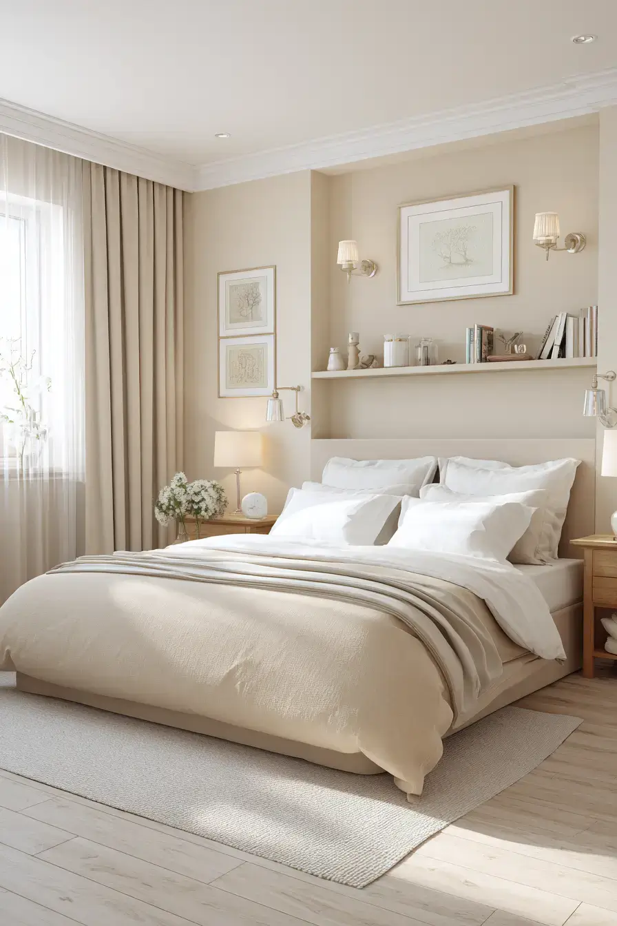 29 Warm Beige Bedroom Ideas for a Room That Calms You Down