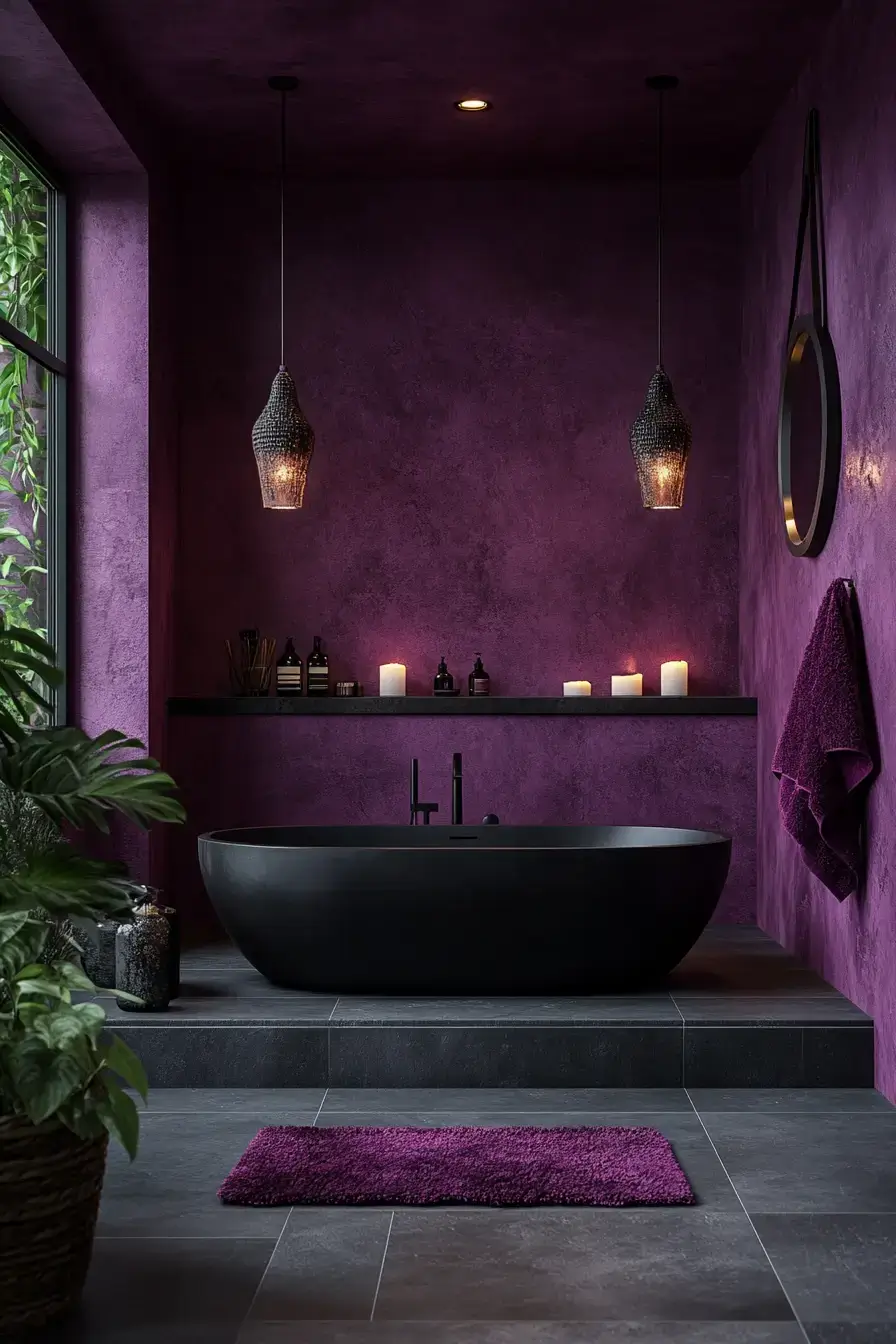 29 Purple Bathroom Ideas That Feel Like a Spa
