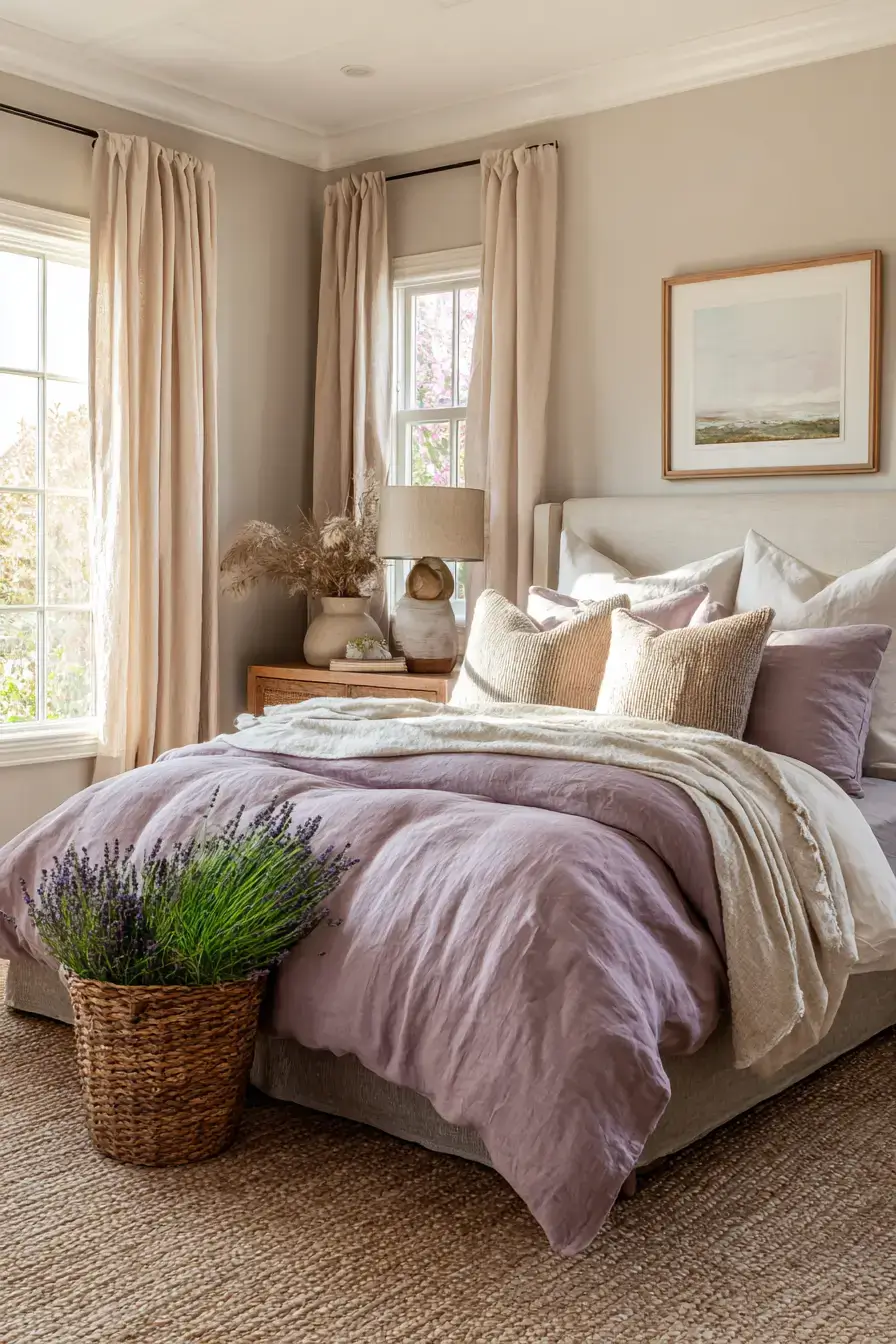 29 Purple Themed Bedroom Ideas That Make the Bold Color Feel Easy to Live With purple themed bedroom