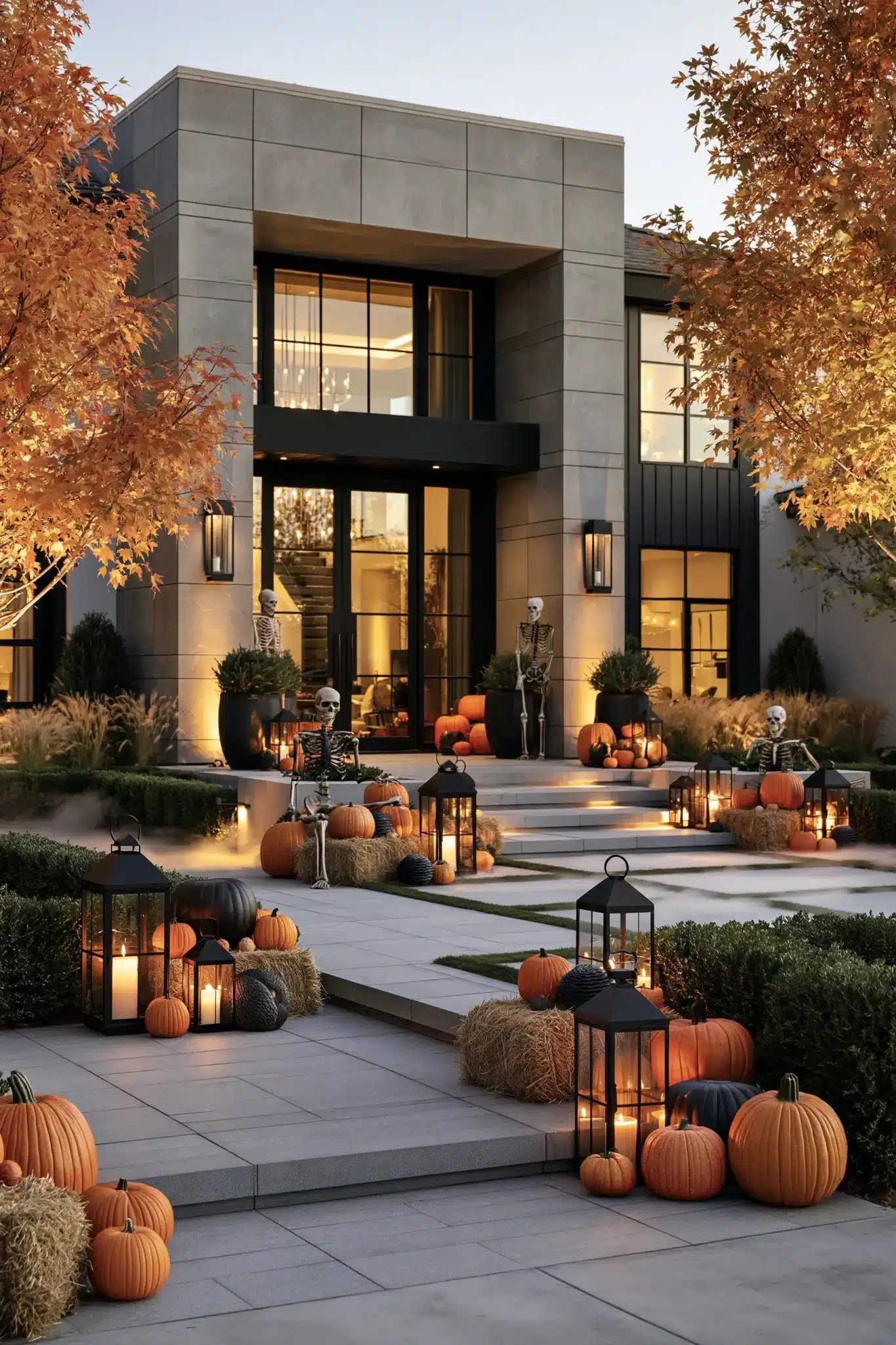 29 Outdoor Halloween Decor Ideas That Greet Trick-or-Treaters With Character outdoor halloween decor
