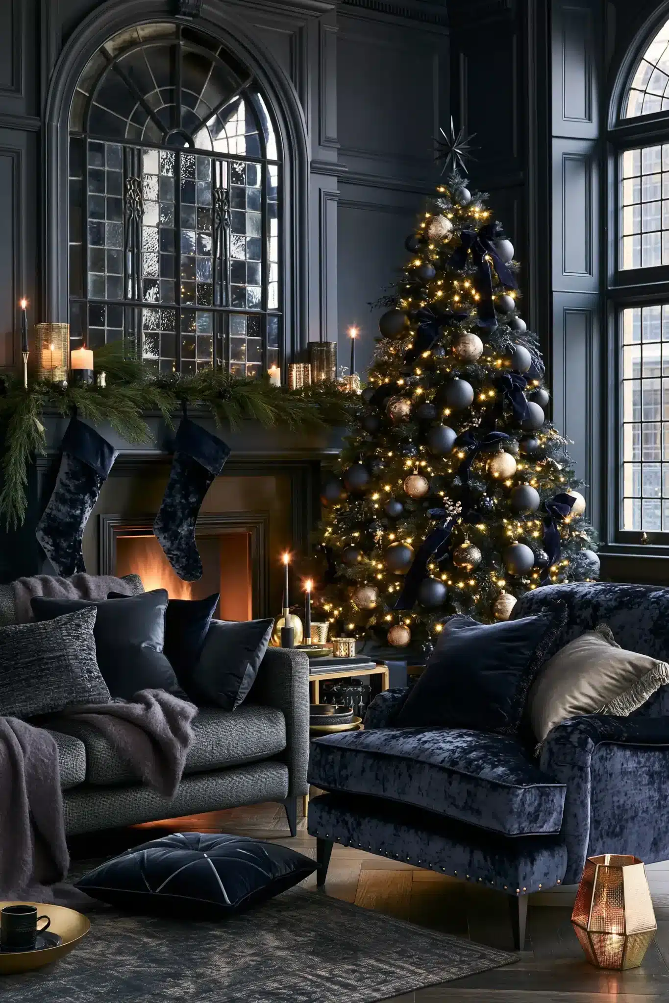 29 Moody Christmas Decor Ideas That Turn Long Evenings Into the Point moody christmas decor