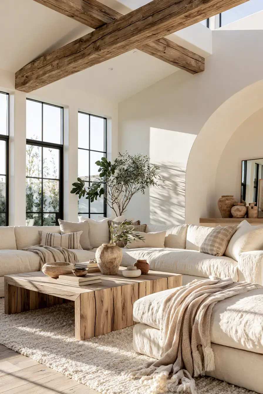 29 Natural Minimalist Home Ideas with a Plaster Wall