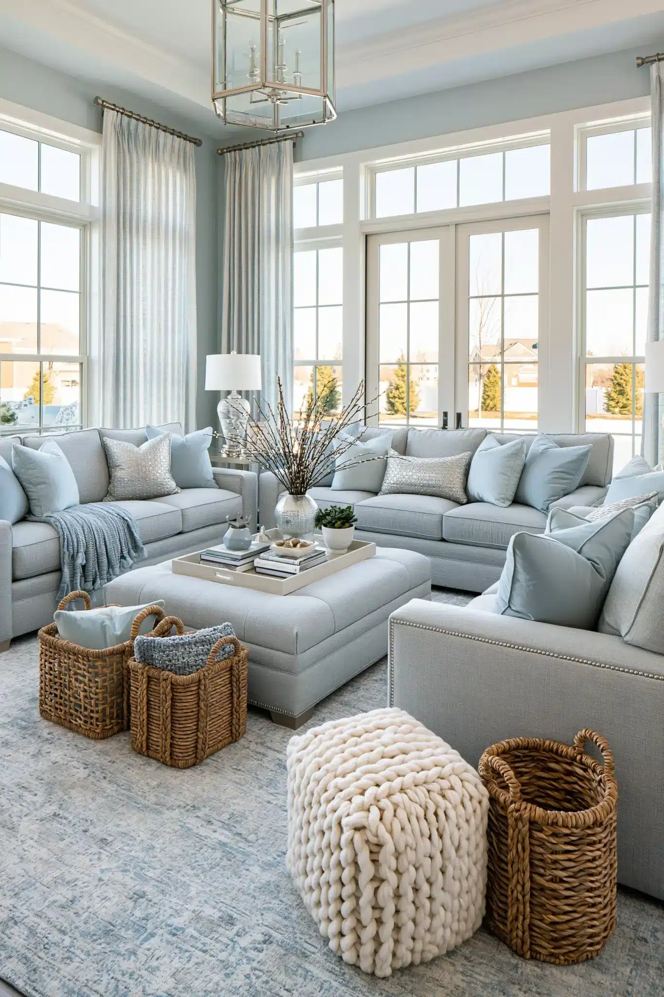 29 Light Blue and Grey Living Room Ideas for a Room That Feels Uncluttered light blue and grey living room