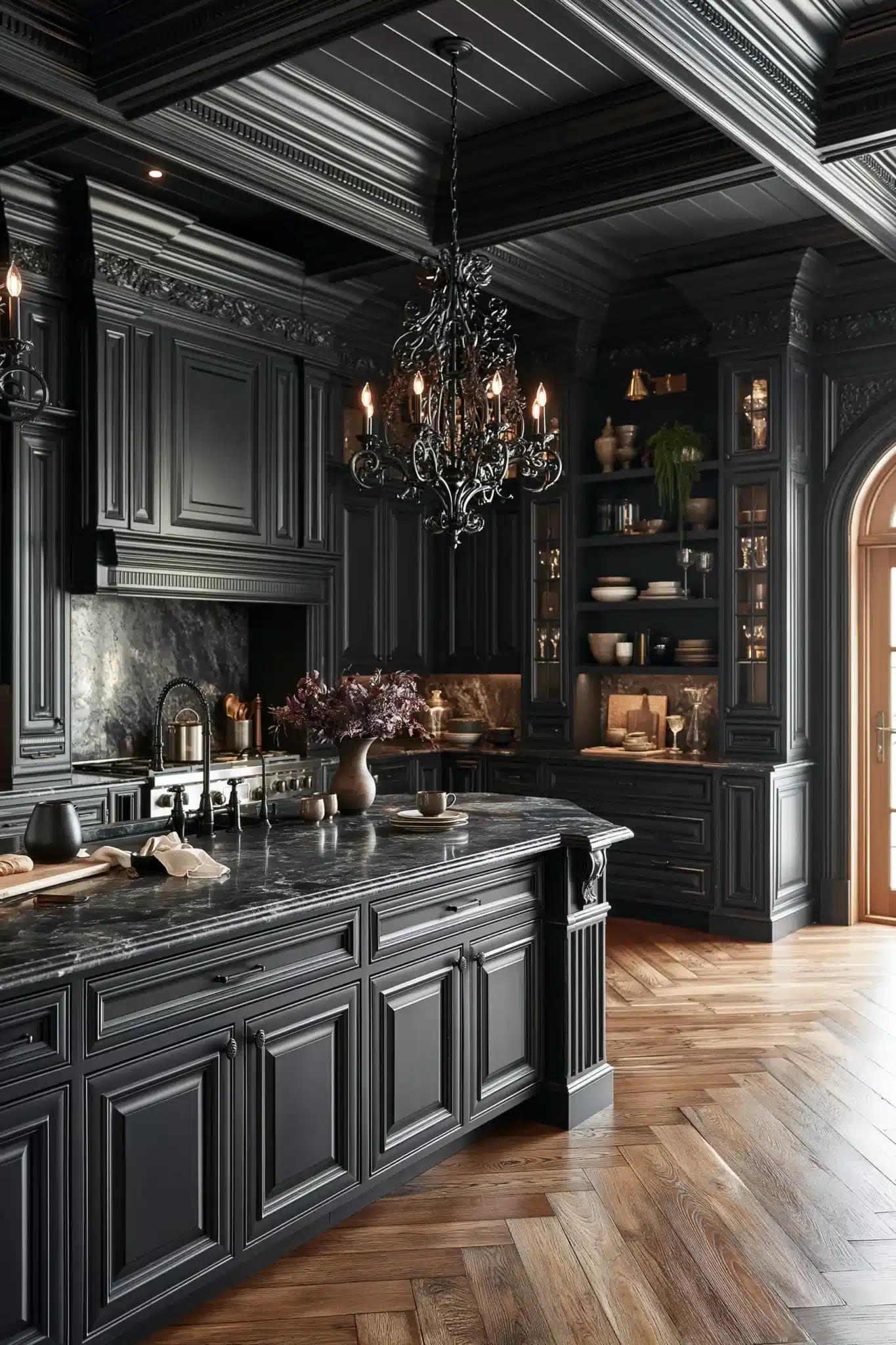 29 Gothic Kitchen Ideas for a Cook Space With a Moody Edge gothic kitchen