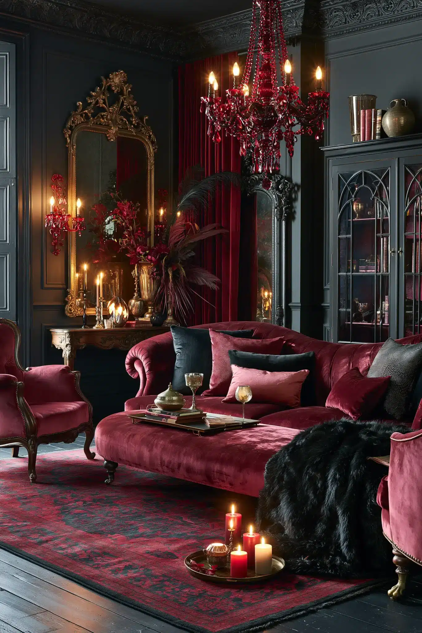 29 Gothic Living Room Ideas for a Space With Vaulted Drama gothic living room
