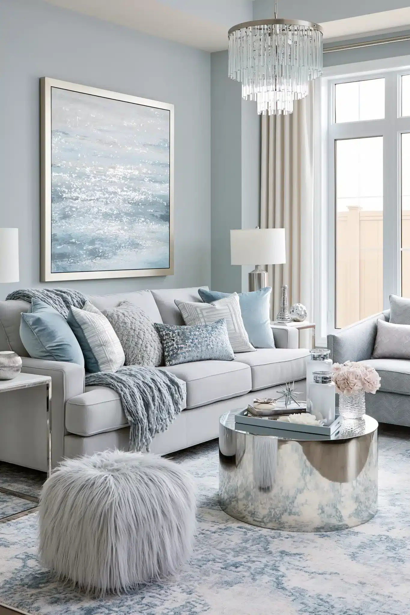 29 Light Blue and Grey Living Room Ideas for a Room That Feels Uncluttered light blue and grey living room