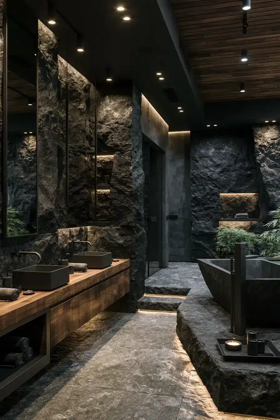 29 Stone Bathroom Ideas for a Calm, Spa-Like Room stone bathroom