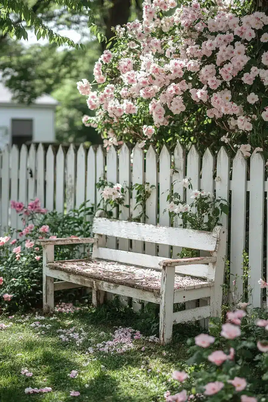 29 Yard Fence Decor Ideas with a Hanging Planter Row