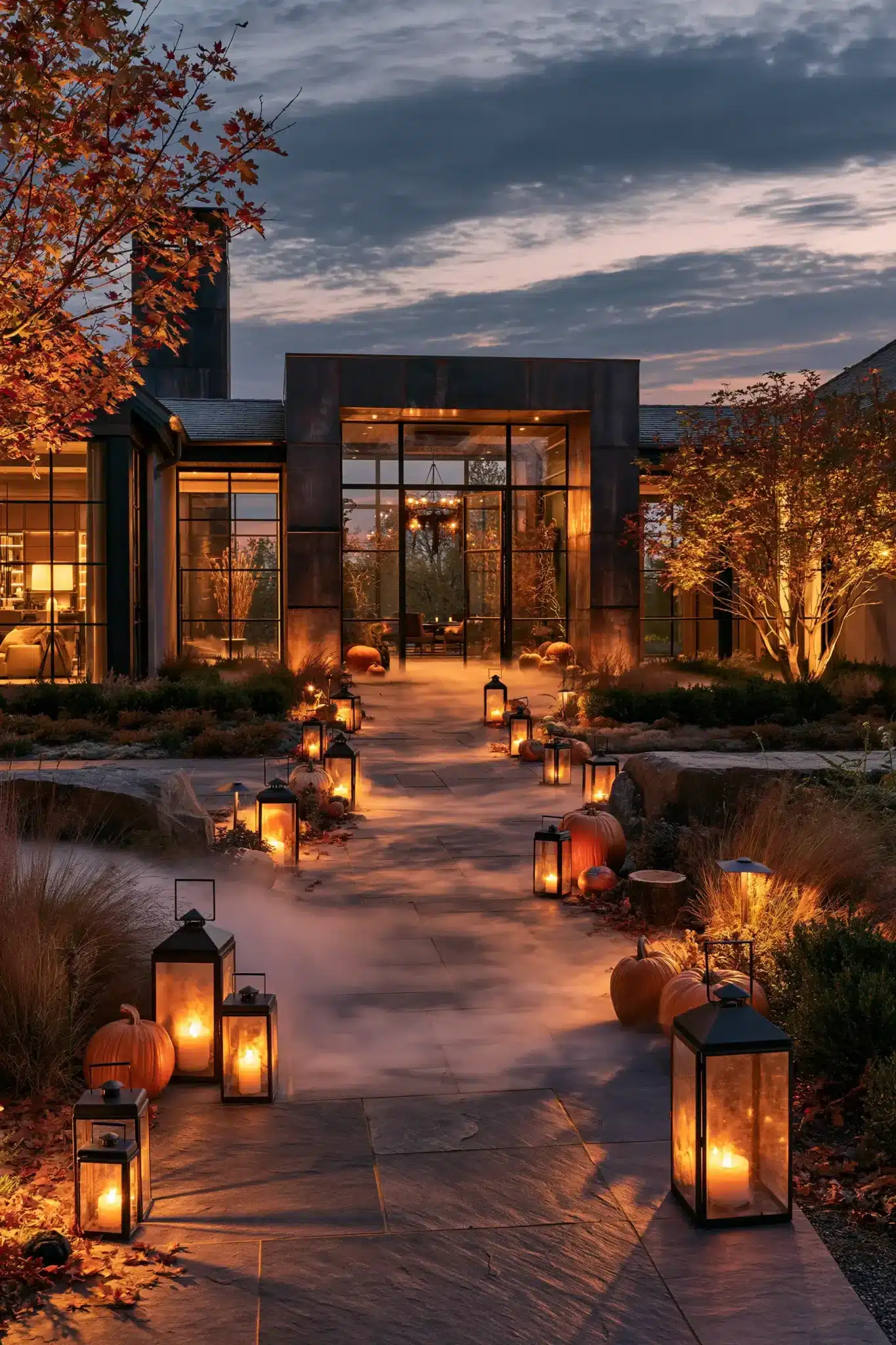 29 Outdoor Halloween Decor Ideas That Greet Trick-or-Treaters With Character outdoor halloween decor
