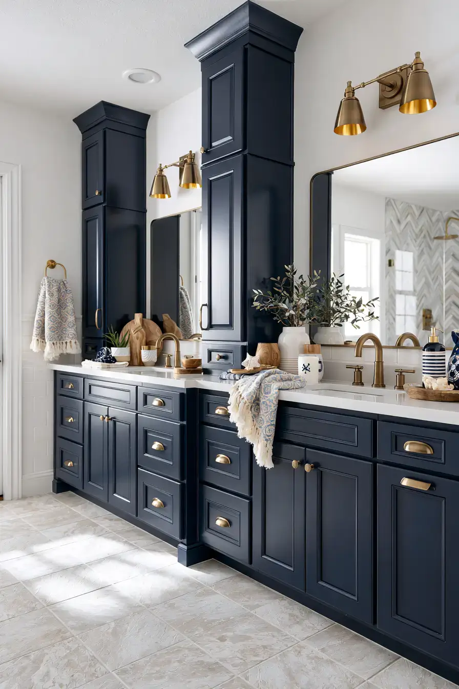 29 Nautical Bathroom Ideas with a Rope Towel Ladder 29 Nautical Bathroom Ideas with a Rope Towel Ladder