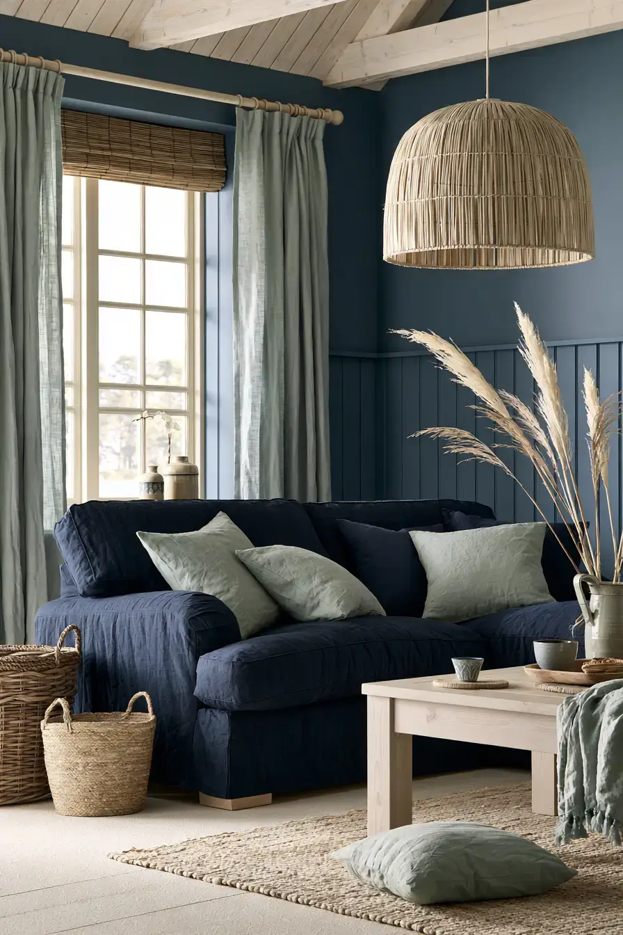 29 Navy and Sage Living Room Ideas with a Sage Sofa 29 Navy and Sage Living Room Ideas with a Sage Sofa