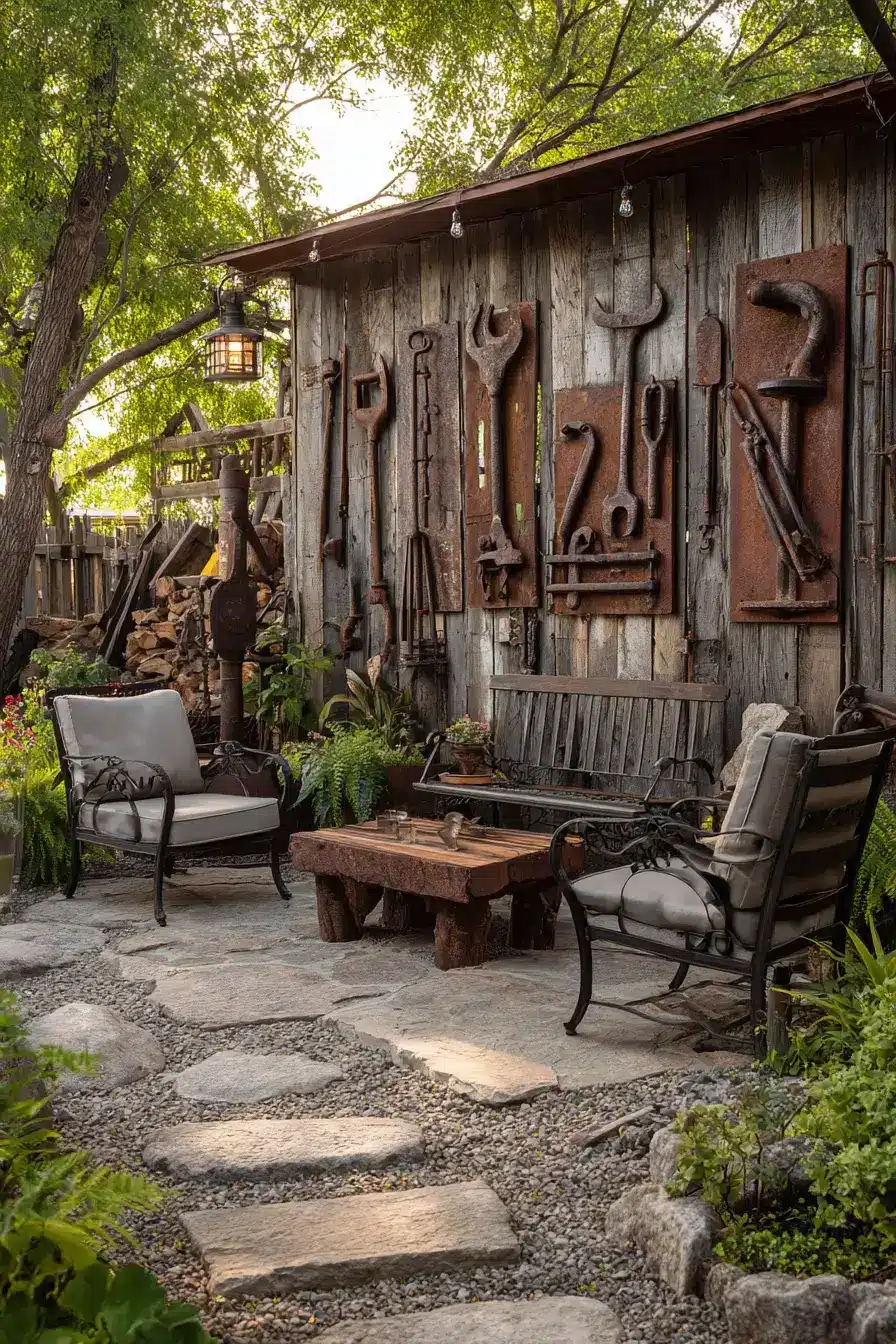 29 Salvage Yard Decor Ideas with a Reclaimed Beam Shelf