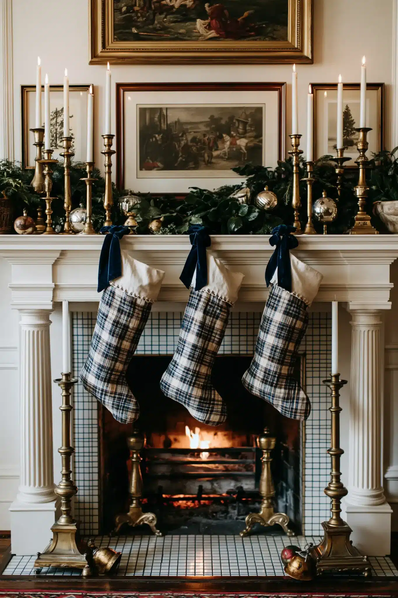 29 Christmas Fireplace Decor Ideas That Let the Fire Stay the Star christmas fireplace decor ideas