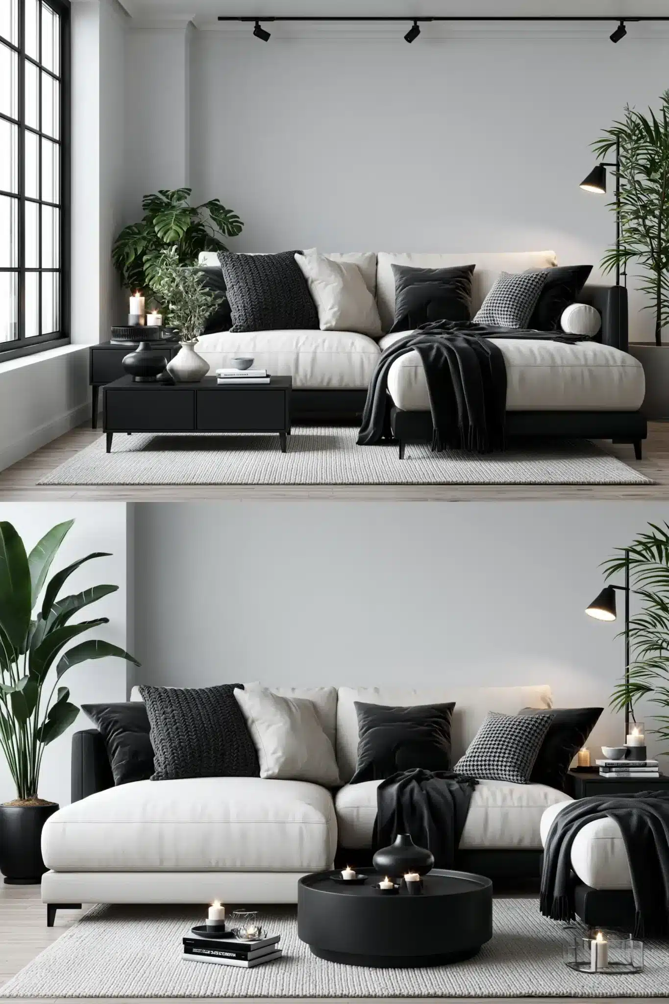 29 Black and White Living Room Decor Ideas for a Space With Real Contrast black and white living room decor