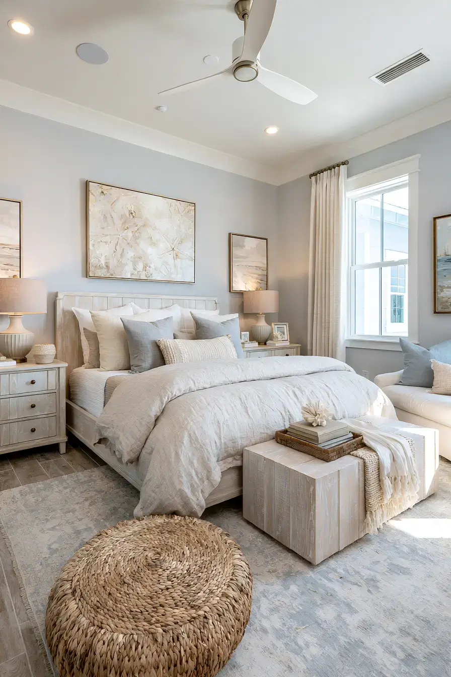 29 Nautical Bedroom Ideas with a Rope Headboard