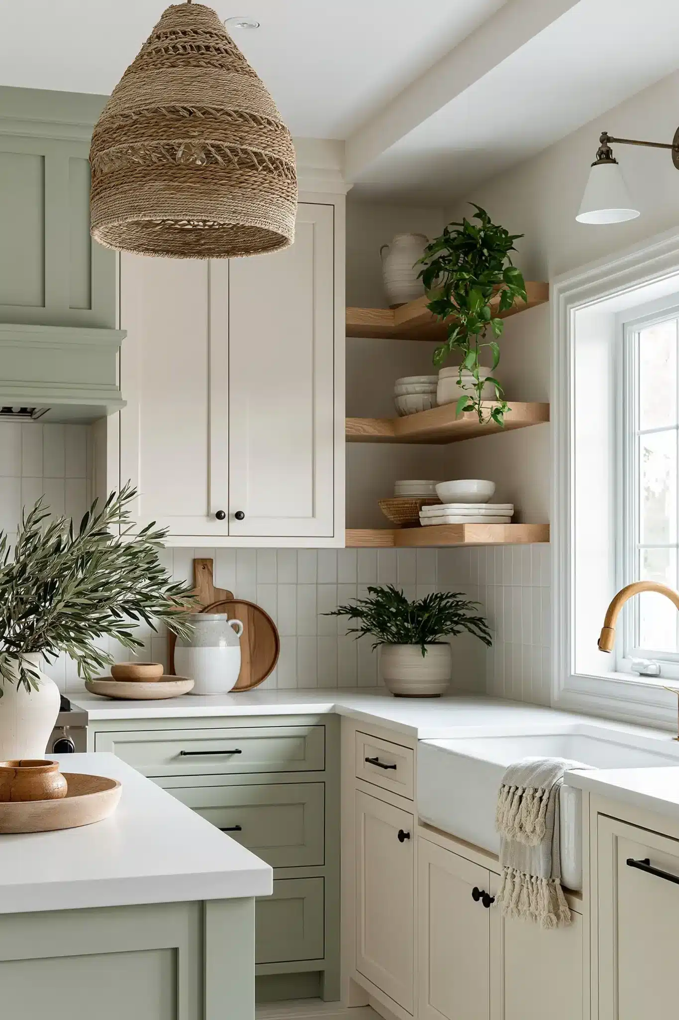 29 Sage Green and Cream Kitchen Ideas for a Room That Feels Like Home sage green and cream kitchen