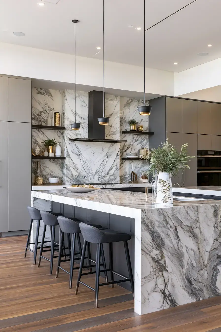 29 Natural Stone Backsplash Kitchen Ideas for a Surface With Real Character natural stone backsplash kitchen