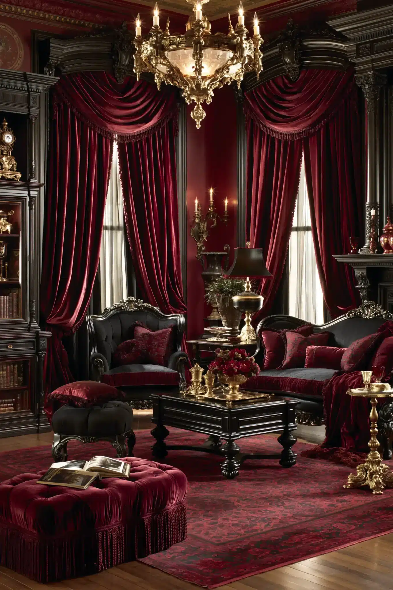 29 Victorian Gothic Decor Ideas for a Study With Pattern and Depth victorian gothic decor