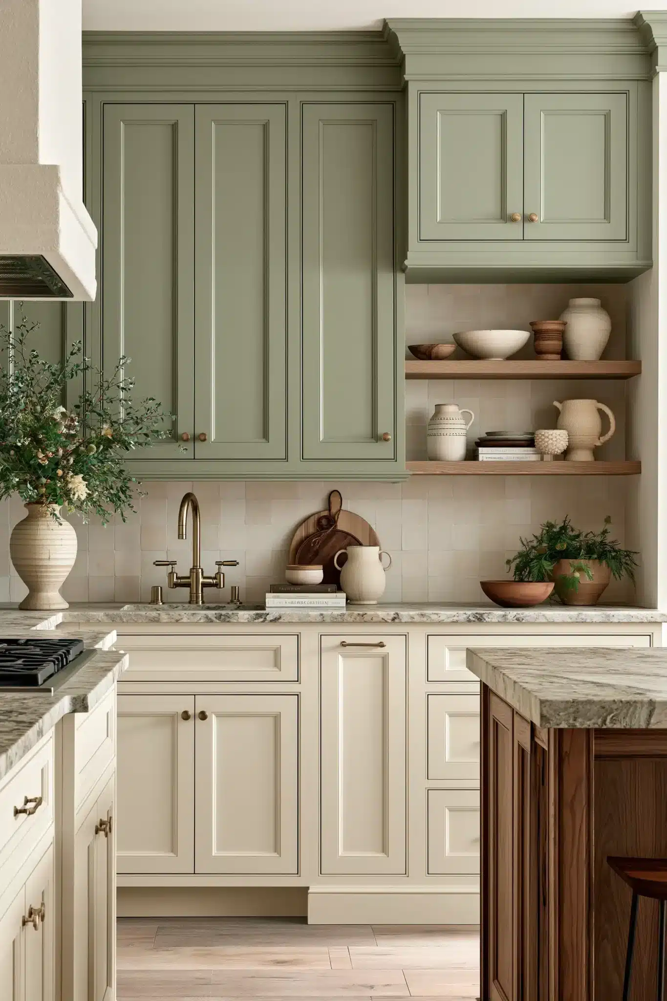 29 Sage Green and Cream Kitchen Ideas for a Room That Feels Like Home sage green and cream kitchen