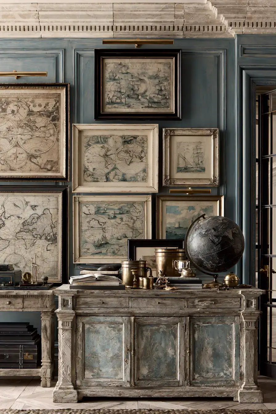 29 Vintage Nautical Decor Ideas with an Old Brass Telescope