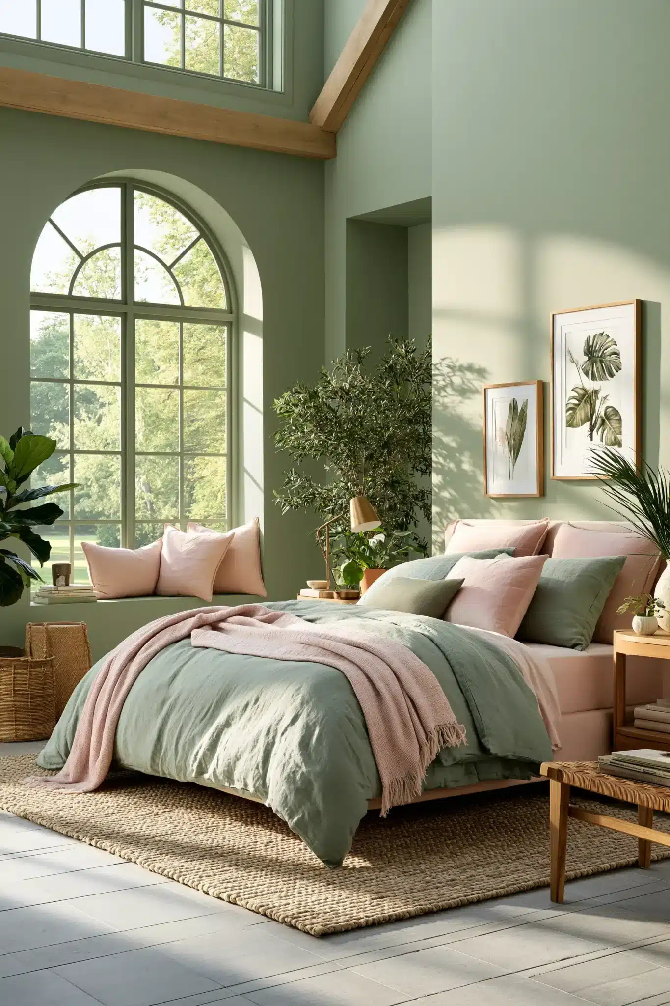 29 Sage Green and Blush Bedroom Ideas for a Room That Feels Gentle sage green and blush bedroom
