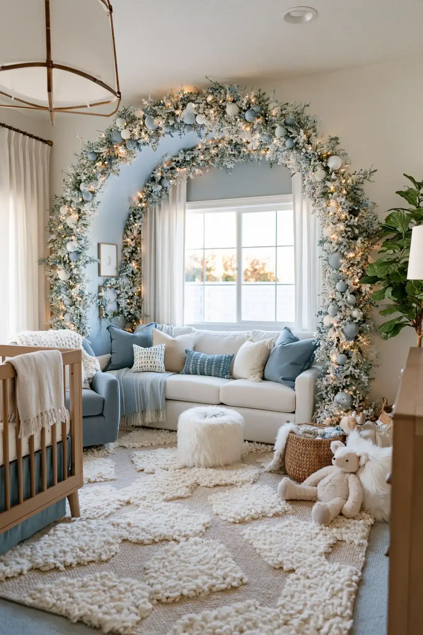 29 Blue Christmas Decor Ideas That Give the Room a Cooler, Calmer Edge blue christmas decor