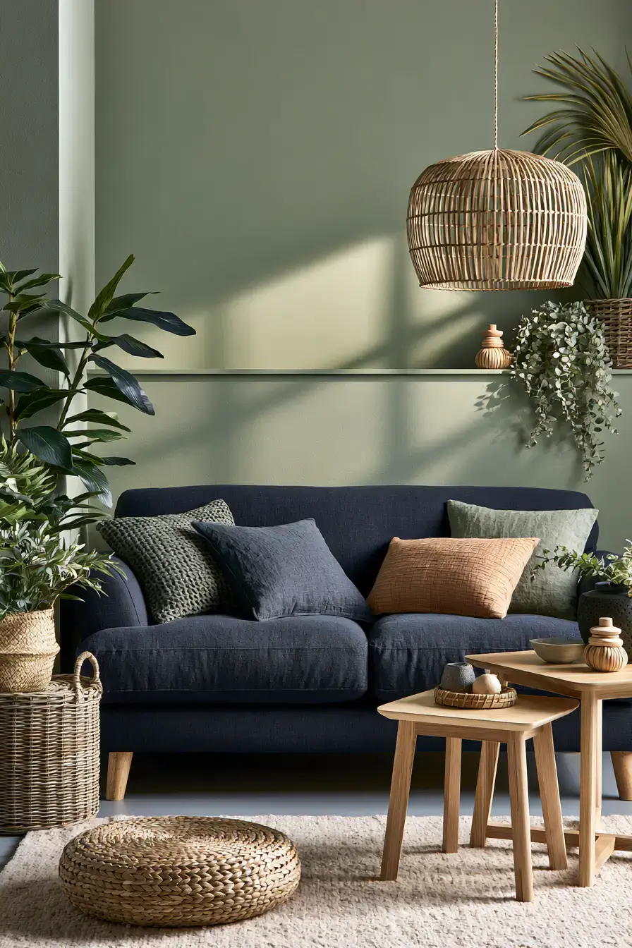 29 Navy and Sage Living Room Ideas with a Sage Sofa 29 Navy and Sage Living Room Ideas with a Sage Sofa