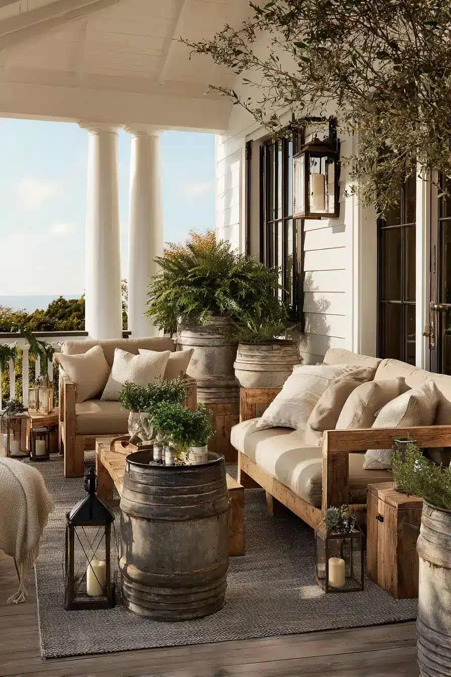 29 Vintage Milk Can Decor Ideas with a Front Porch Row