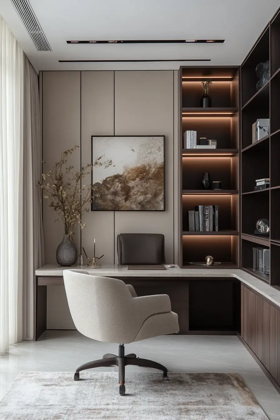 29 Study Desk Decor Ideas with a Cork Board and a Warm Lamp study desk decor