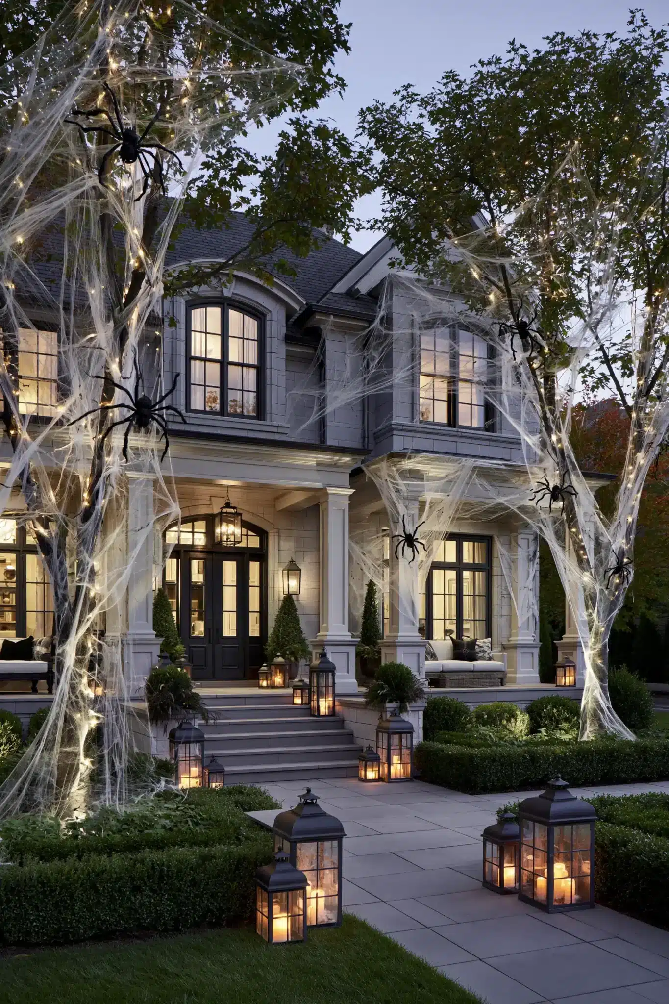 29 Outdoor Halloween Decor Ideas That Greet Trick-or-Treaters With Character outdoor halloween decor