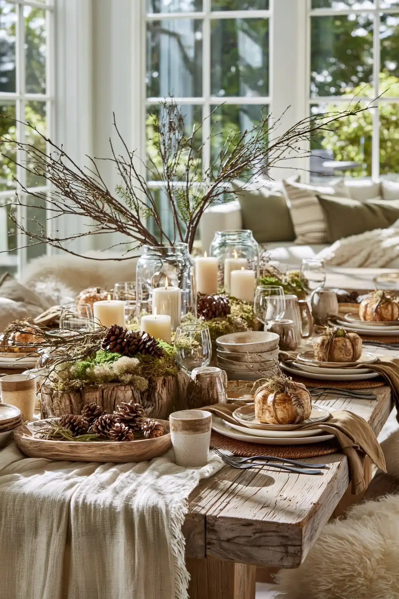29 Simple Thanksgiving Table Decor Ideas for a Table That Feels Calm simple thanksgiving table decor
