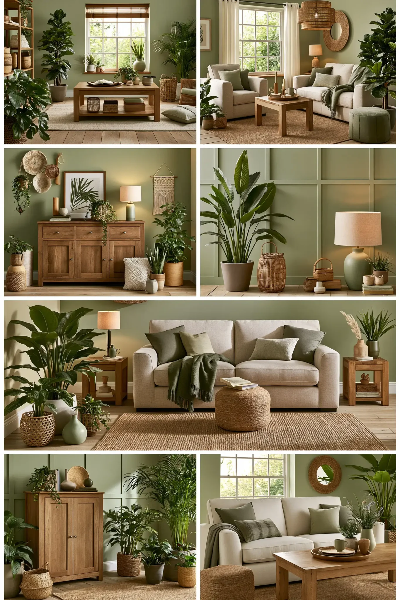 29 Sage Green and Brown Living Room Ideas for a Warm, Earthy Space sage green and brown living room