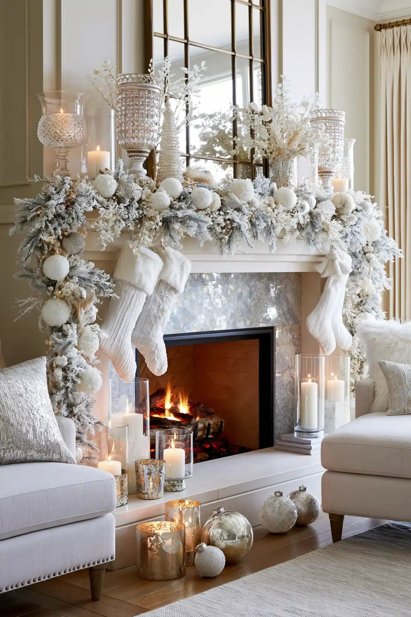 29 White Christmas Decor Ideas That Keep the Season Soft and Quiet white christmas decor