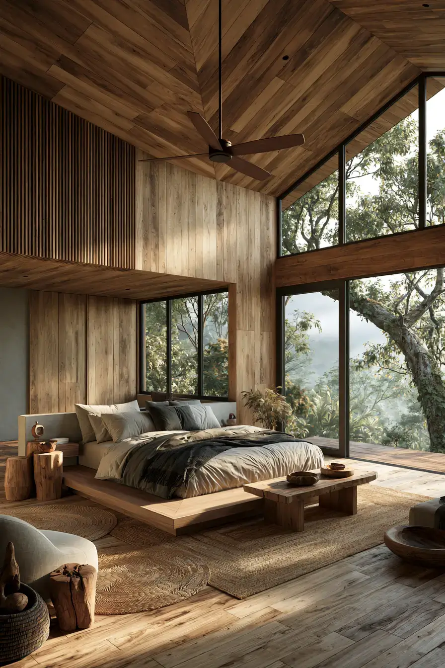 29 Japandi Style Bedroom Ideas with a Linen Platform Bed