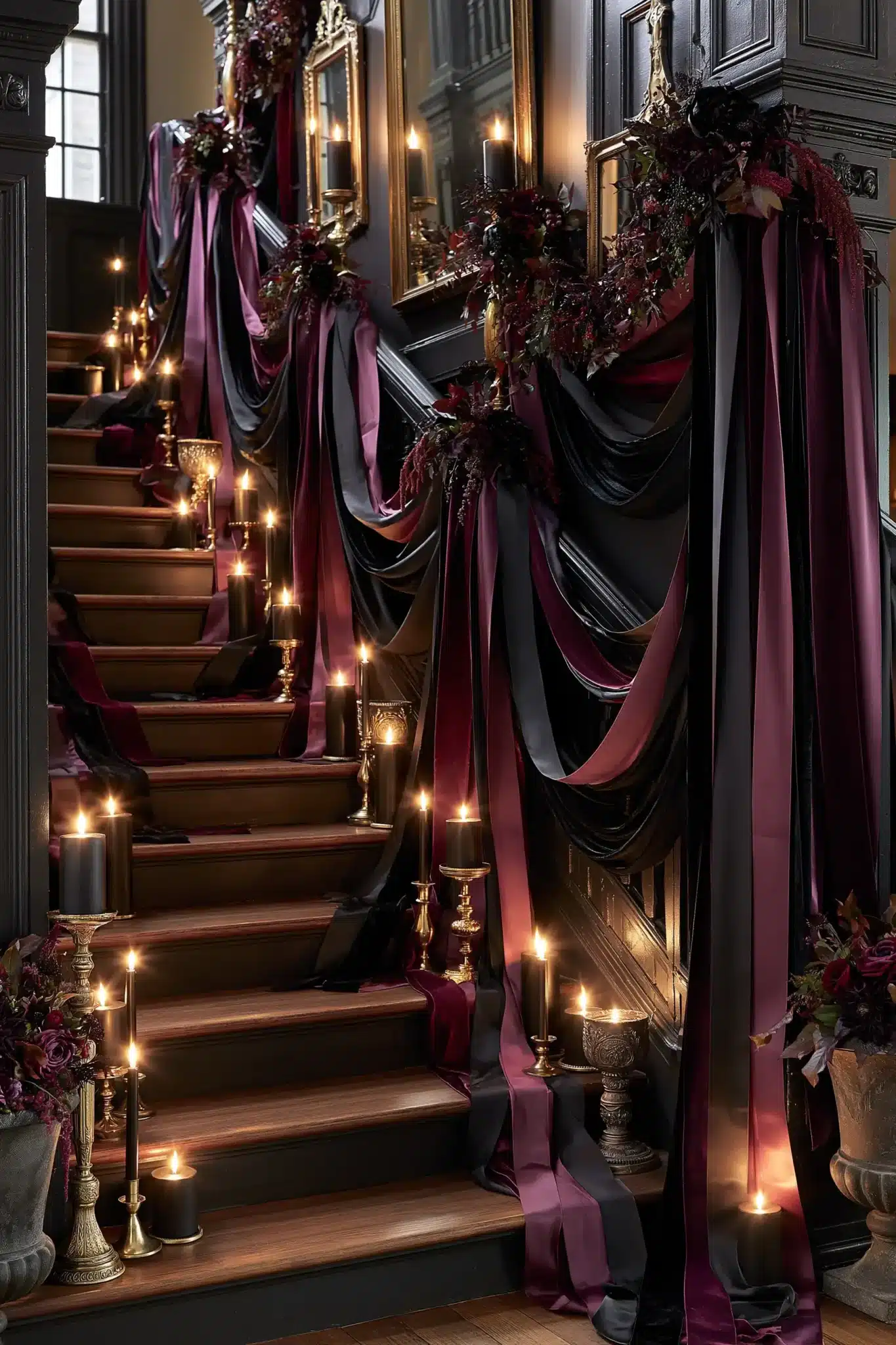 29 Halloween Staircase Decor Ideas for a Climb That Is Spooky, Not Scary halloween staircase decor