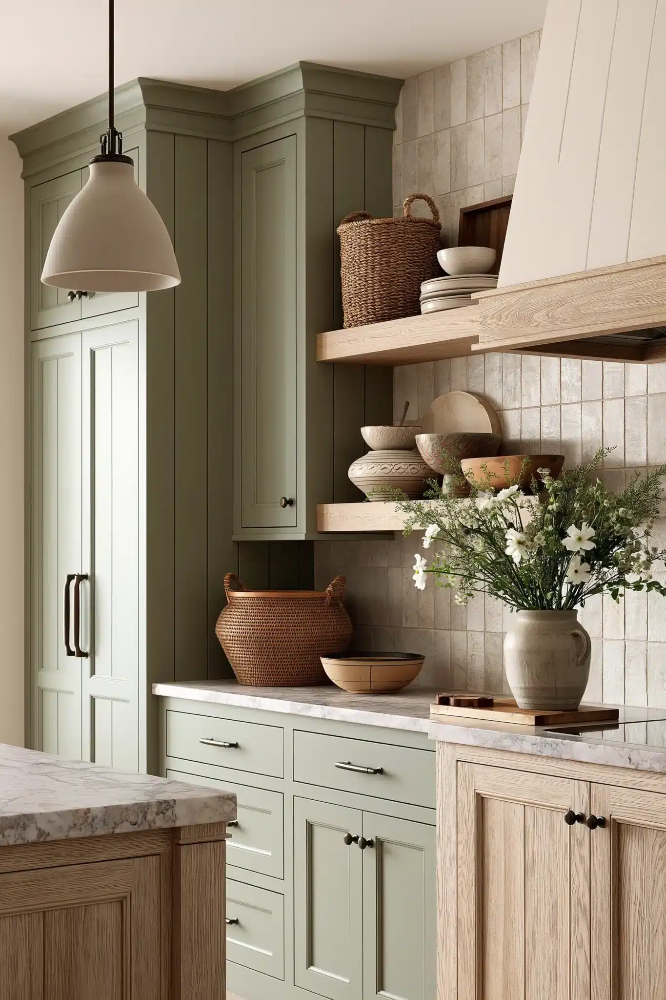 29 Sage Green and Cream Kitchen Ideas for a Room That Feels Like Home sage green and cream kitchen