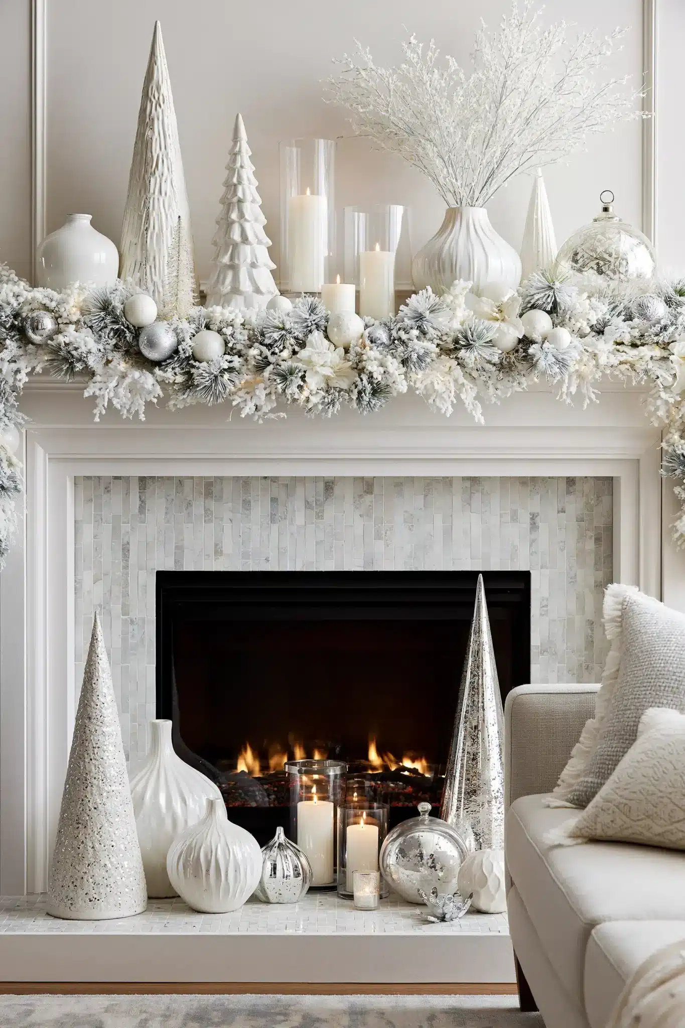 29 Christmas Mantle Decor Ideas for a Hearth That Does Not Compete With the Tree christmas mantle decor