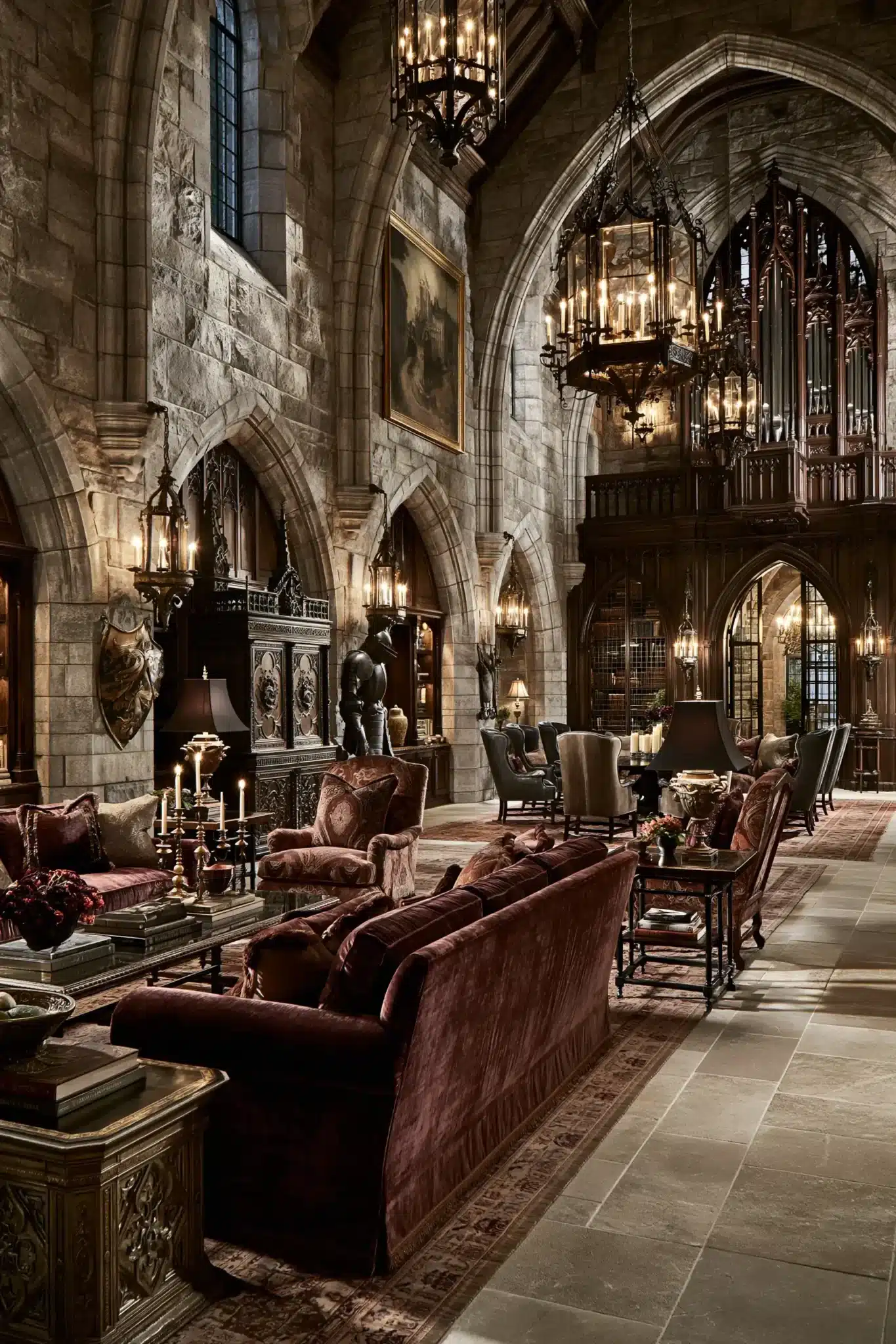29 Gothic Living Room Ideas for a Space With Vaulted Drama gothic living room