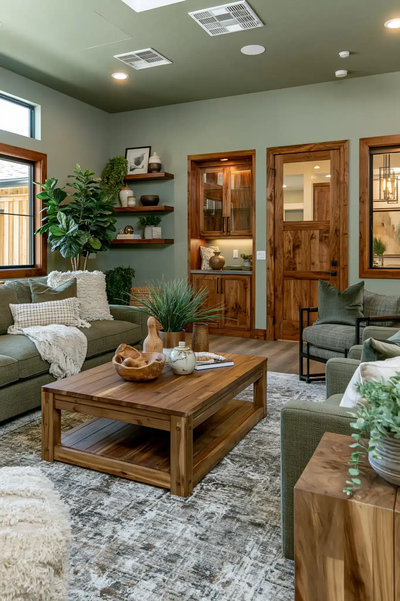 29 Sage Green and Brown Living Room Ideas for a Warm, Earthy Space sage green and brown living room