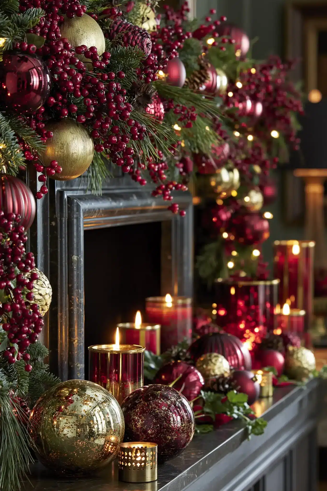 29 Christmas Mantle Decor Ideas for a Hearth That Does Not Compete With the Tree christmas mantle decor