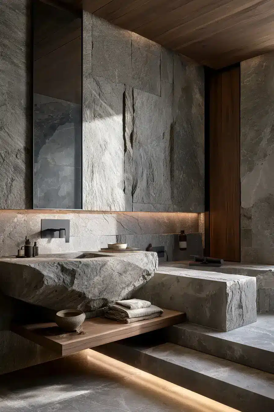 29 Japandi Style Bathroom Ideas with a Wooden Soaking Tub 29 Japandi Style Bathroom Ideas with a Wooden Soaking Tub