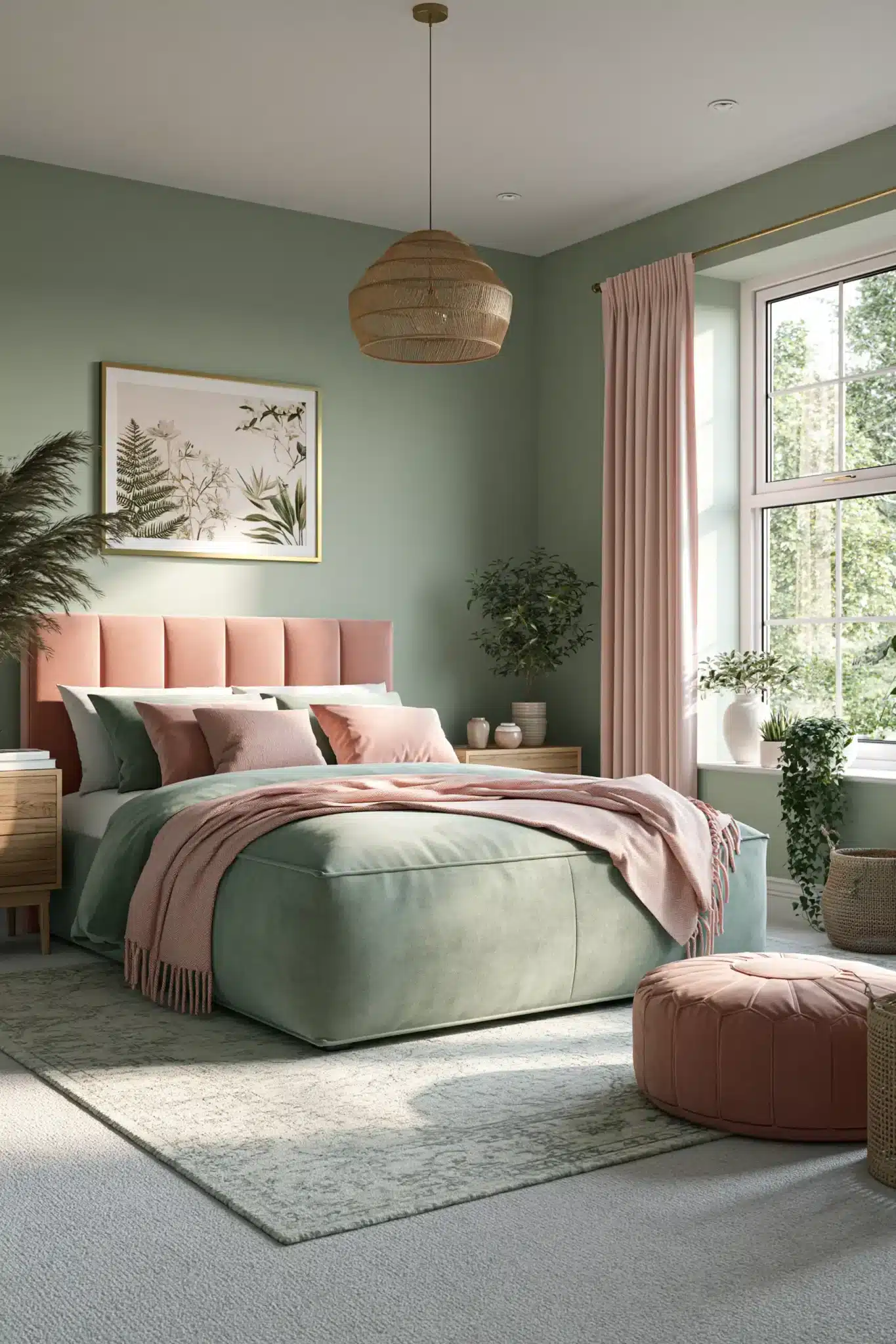 29 Sage Green and Blush Bedroom Ideas for a Room That Feels Gentle sage green and blush bedroom