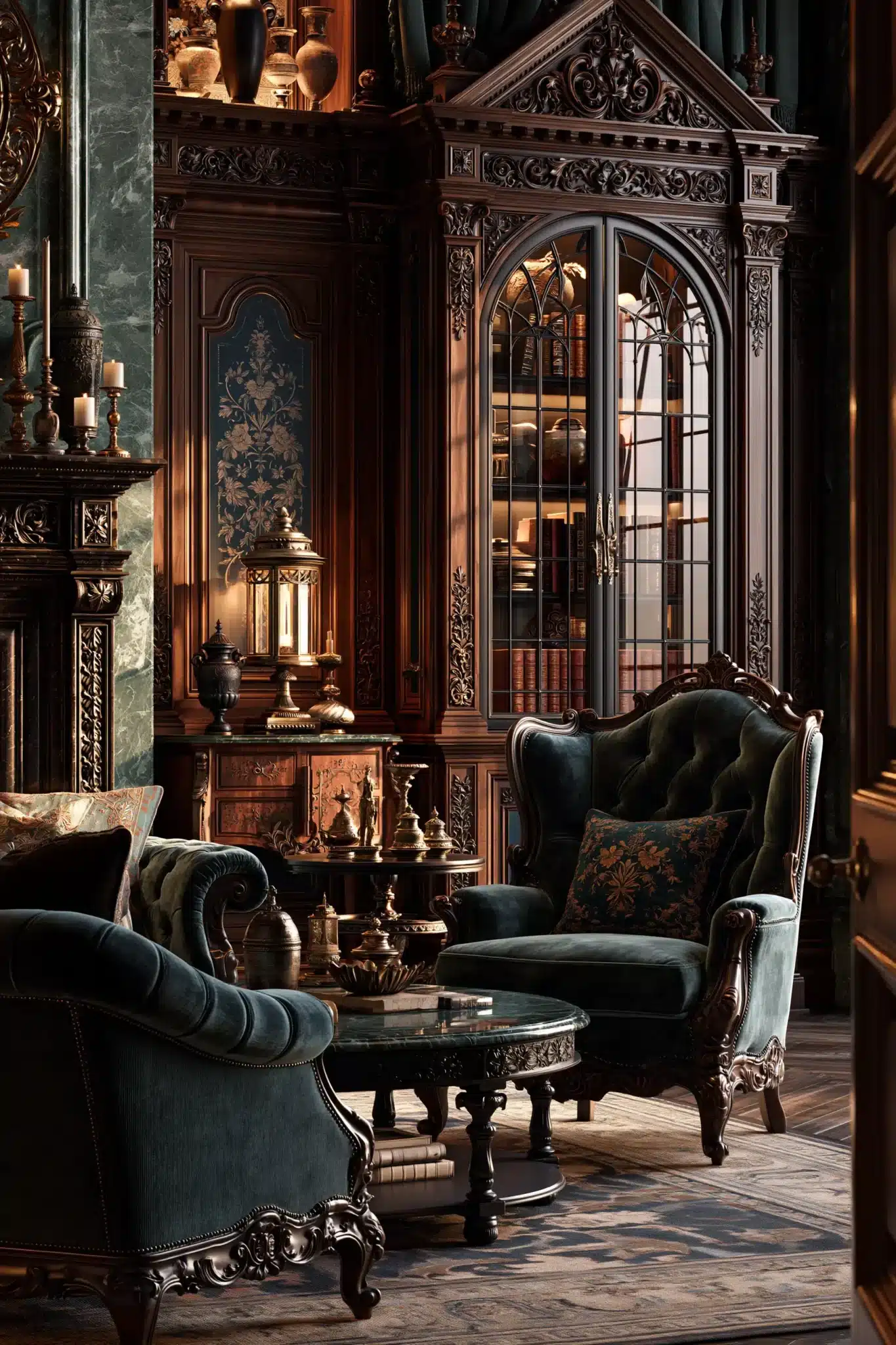 29 Victorian Gothic Decor Ideas for a Study With Pattern and Depth victorian gothic decor
