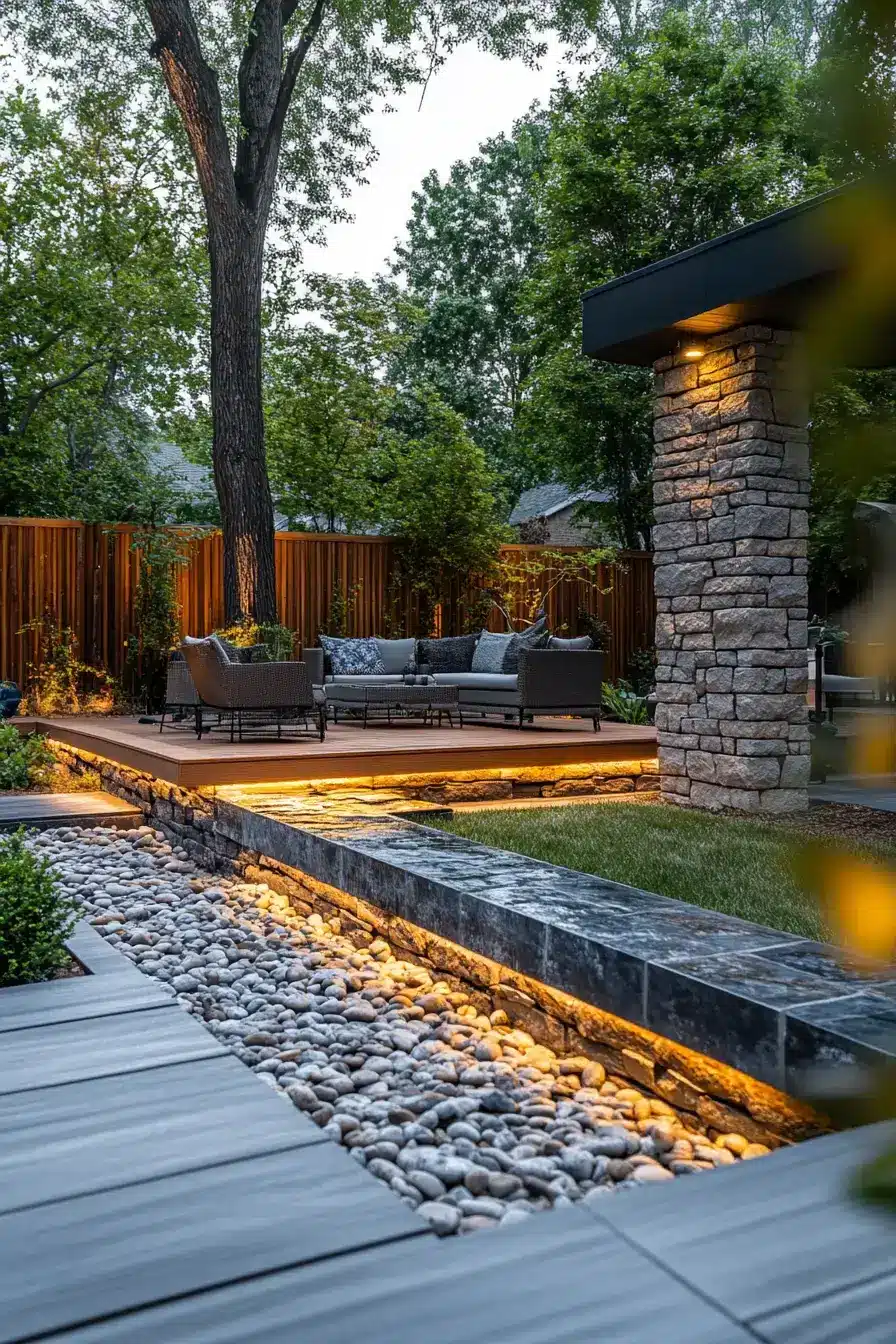 29 Yard Fence Decor Ideas with a Hanging Planter Row