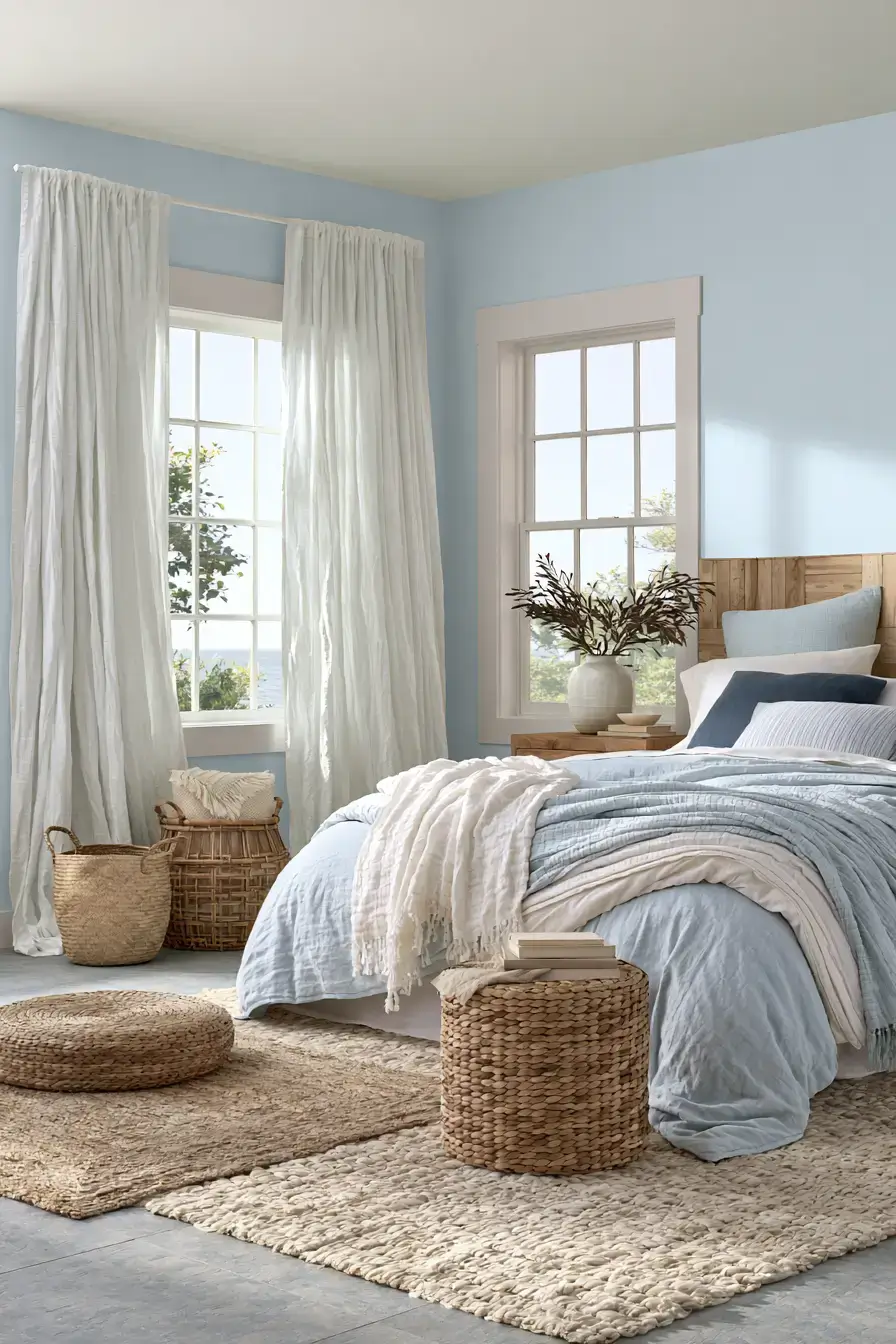29 Nautical Bedroom Ideas with a Rope Headboard
