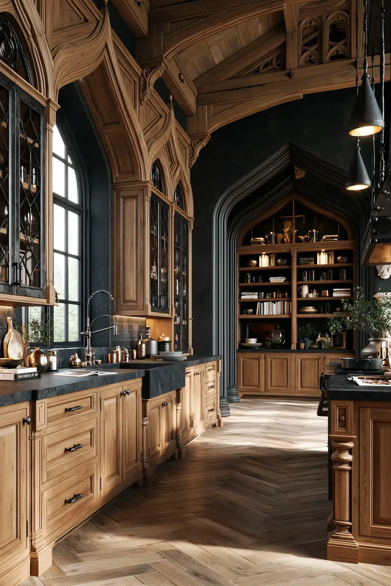 29 Gothic Kitchen Ideas for a Cook Space With a Moody Edge gothic kitchen