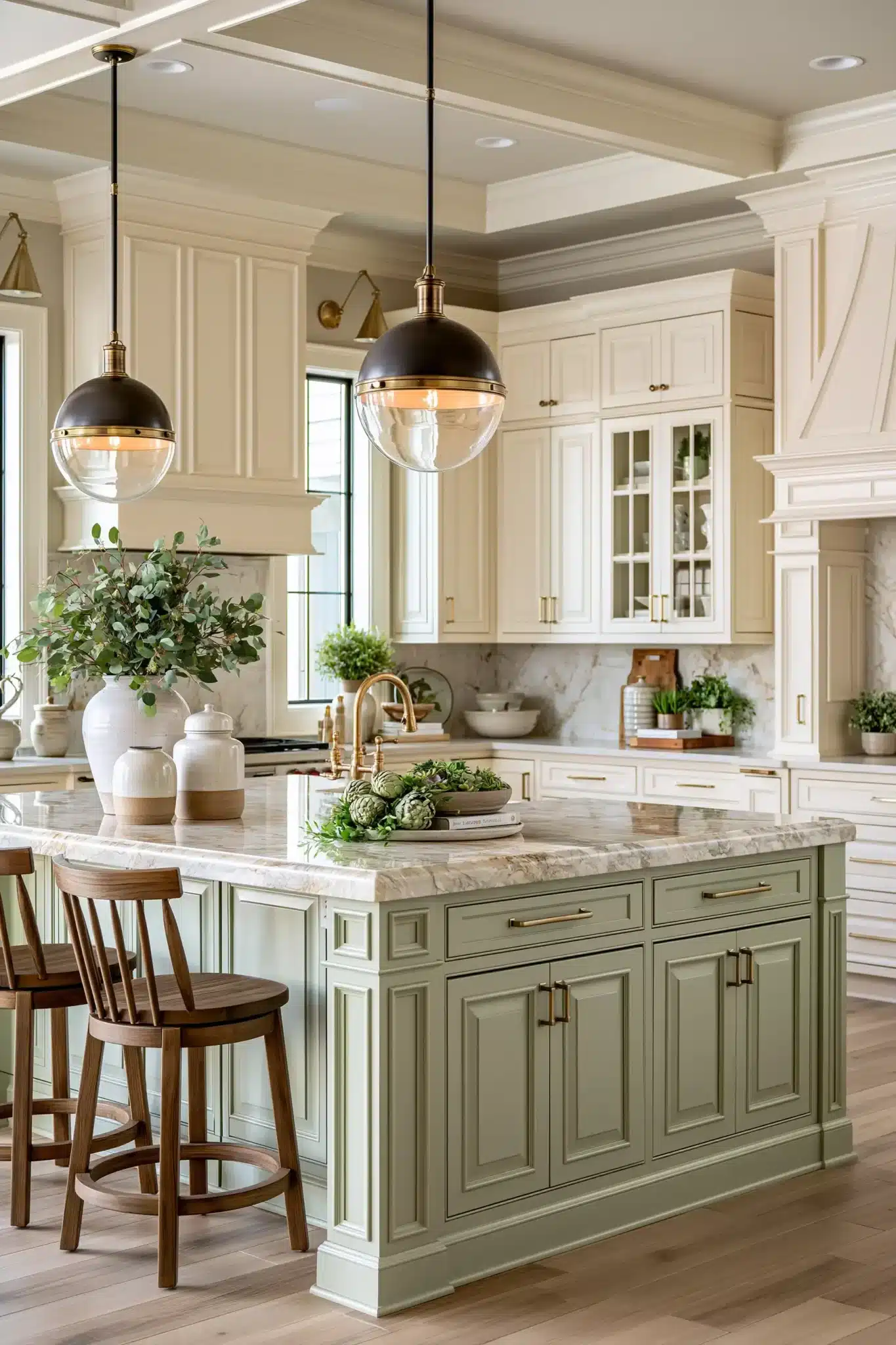 29 Sage Green and Cream Kitchen Ideas for a Room That Feels Like Home sage green and cream kitchen