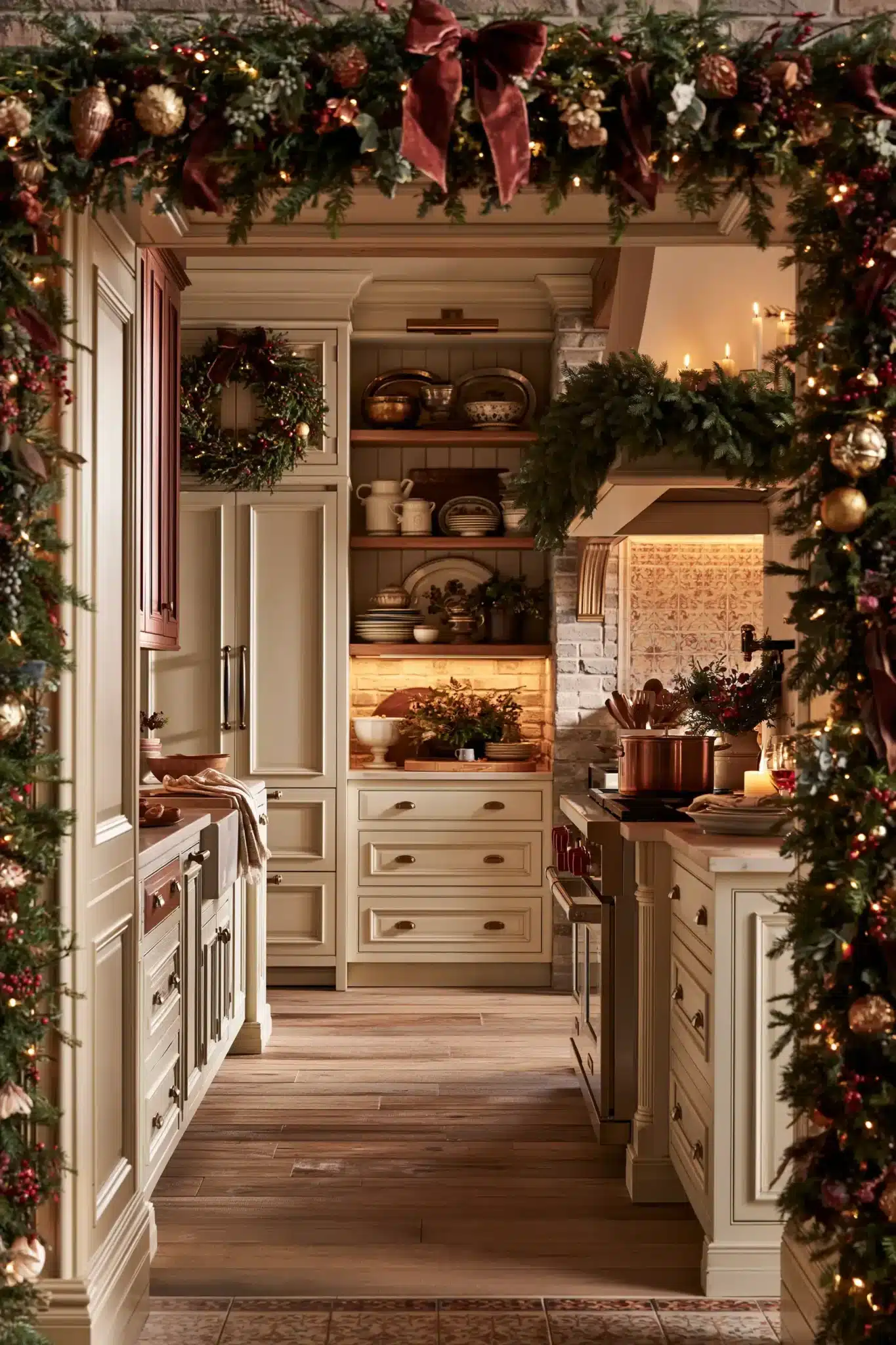 29 Christmas Kitchen Decor Ideas That Make the Heart of the Home Feel Like the Holidays christmas kitchen decor